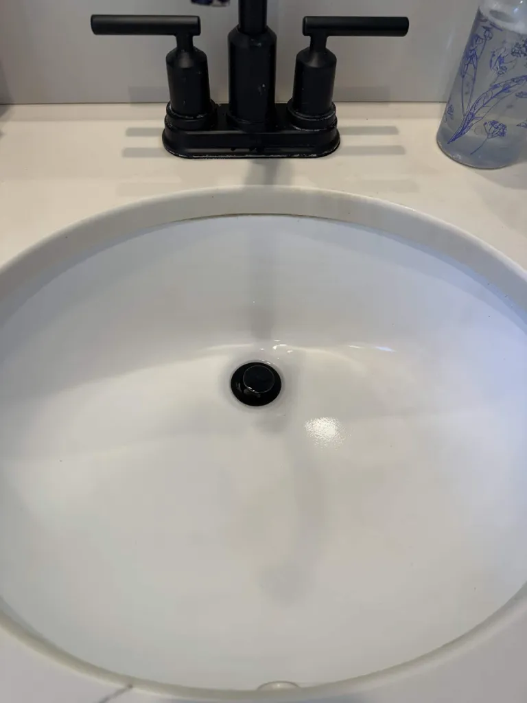 Bathroom Vanity & Faucet — After