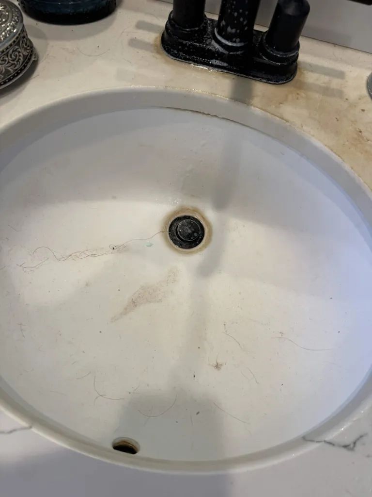 Bathroom Vanity & Faucet — Before